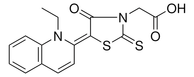 (5-(1-ET-2(1H)-QUINOLINYLIDENE)-4-OXO-2-THIOXO-1,3-THIAZOLIDIN-3-YL)ACETIC ACID AldrichCPR