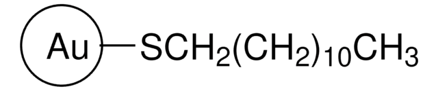 十二硫醇官能化金纳米粒子 3-5&#160;nm particle size (TEM), dodecanethiol functionalized, 2&#160;% (w/v) in toluene