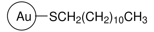 Gold nanoparticles 3-5&#160;nm particle size (TEM), dodecanethiol functionalized, 2&#160;% (w/v) in toluene