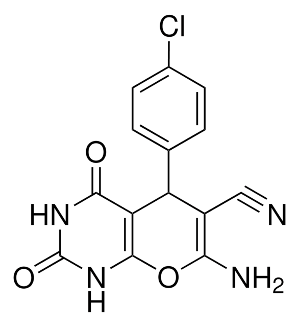 7-AMINO-5(4-CL-PH)2,4-DIOXO-1,3,4,5-4H-2H-PYRANO[2,3-D]PYRIMIDINE-6-CARBONITRILE AldrichCPR