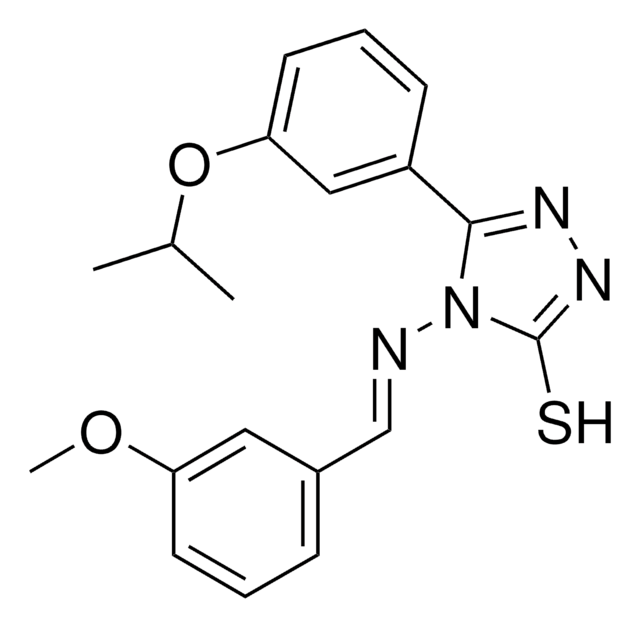 5-(3-ISOPROPOXYPHENYL)-4-{[(E)-(3-METHOXYPHENYL)METHYLIDENE]AMINO}-4H-1,2,4-TRIAZOL-3-YL HYDROSULFIDE AldrichCPR