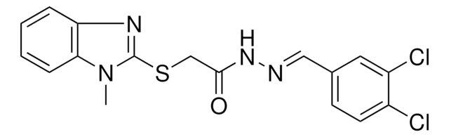 N'-(3,4-DICHLOROBENZYLIDENE)-2-((1-ME-1H-BENZIMIDAZOL-2-YL)THIO)ACETOHYDRAZIDE AldrichCPR