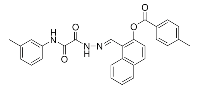 1-(2-(OXO(3-TOLUIDINO)ACETYL)CARBOHYDRAZONOYL)-2-NAPHTHYL 4-METHYLBENZOATE AldrichCPR