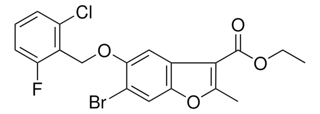 ET 6-BROMO-5-((2-CHLORO-6-FLUOROBENZYL)OXY)-2-METHYL-1-BENZOFURAN-3-CARBOXYLATE AldrichCPR