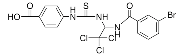 4-(3-(1-(3-BROMO-BENZOYLAMINO)-2,2,2-TRICHLORO-ETHYL)-THIOUREIDO)-BENZOIC ACID AldrichCPR