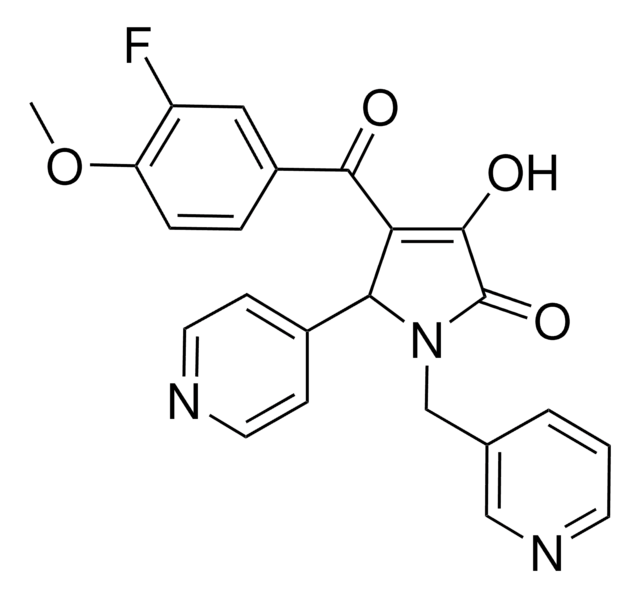 4-(3-FLUORO-4-METHOXYBENZOYL)-3-HYDROXY-5-(4-PYRIDINYL)-1-(3-PYRIDINYLMETHYL)-1,5-DIHYDRO-2H-PYRROL-2-ONE AldrichCPR