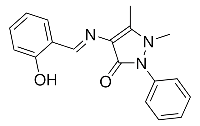 2,3-DIMETHYL-4-(2-HYDROXYBENZYLIDENEAMINO)-1-PHENYL-3-PYRAZOLIN-5-ONE AldrichCPR