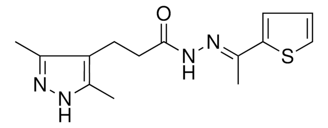 3(3,5-DI-ME-1H-PYRAZOL-4-YL)PROPIONIC ACID (1-THIOPHEN-2-YL-ETHYLIDENE)HYDRAZIDE AldrichCPR