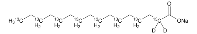 Sodium palmitate-2,4,6,8,10,12,14,16-13C8, 2,2-d2 &#8805;97 atom % D, &#8805;99 atom % 13C, &#8805;98% (CP)