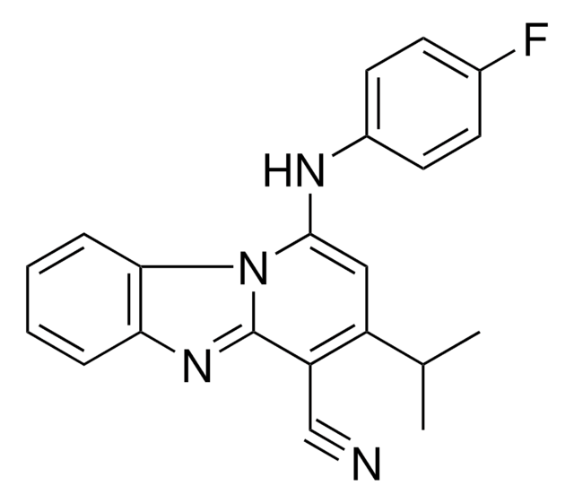 1-(4-FLUOROANILINO)-3-ISOPROPYLPYRIDO(1,2-A)BENZIMIDAZOLE-4-CARBONITRILE AldrichCPR