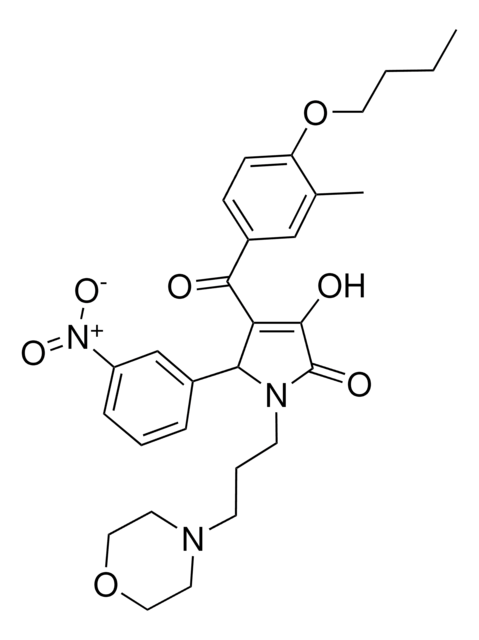 4-(4-BUTOXY-3-METHYLBENZOYL)-3-HYDROXY-1-[3-(4-MORPHOLINYL)PROPYL]-5-(3-NITROPHENYL)-1,5-DIHYDRO-2H-PYRROL-2-ONE AldrichCPR