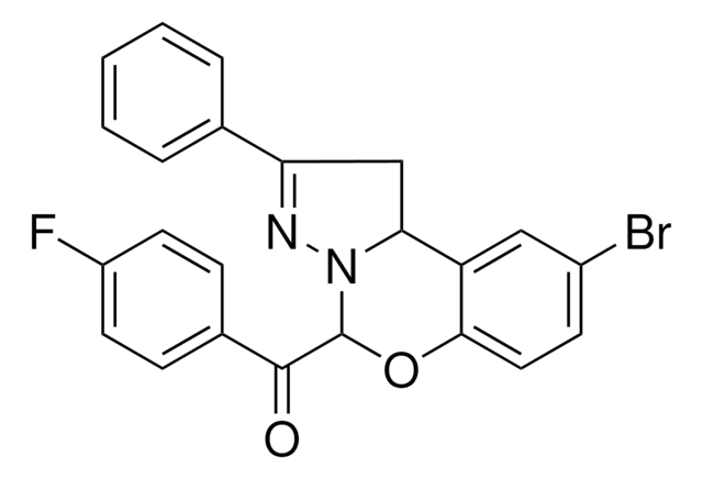 (9-BROMO-2-PHENYL-1,10B-DIHYDROPYRAZOLO[1,5-C][1,3]BENZOXAZIN-5-YL)(4-FLUOROPHENYL)METHANONE AldrichCPR