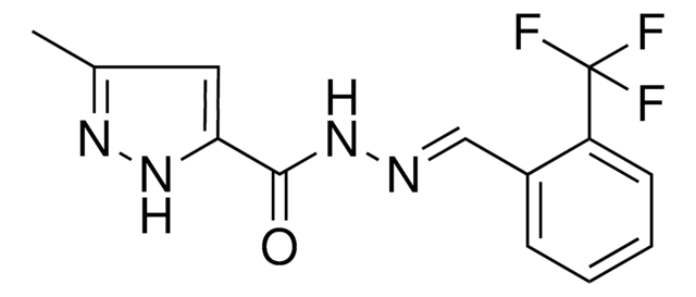 5-METHYL-2H-PYRAZOLE-3-CARBOXYLIC ACID (2-TRIFLUOROMETHYL-BENZYLIDENE)-HYDRAZIDE AldrichCPR