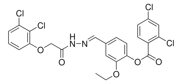 4-((E)-{[(2,3-DICHLOROPHENOXY)ACETYL]HYDRAZONO}METHYL)-2-ETHOXYPHENYL 2,4-DICHLOROBENZOATE AldrichCPR