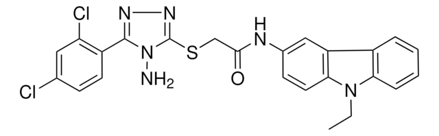 2-{[4-AMINO-5-(2,4-DICHLOROPHENYL)-4H-1,2,4-TRIAZOL-3-YL]SULFANYL}-N-(9-ETHYL-9H-CARBAZOL-3-YL)ACETAMIDE AldrichCPR