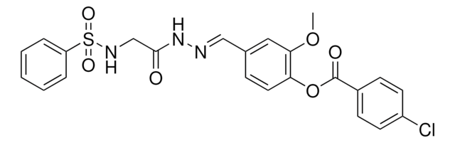 2-MEO-4-(((((PHENYLSULFONYL)AMINO)AC)HYDRAZONO)ME)PHENYL 4-CHLOROBENZOATE AldrichCPR