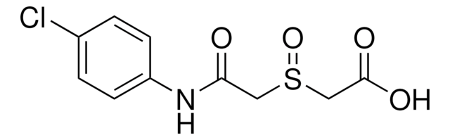 ((2-(4-CHLOROANILINO)-2-OXOETHYL)SULFINYL)ACETIC ACID AldrichCPR