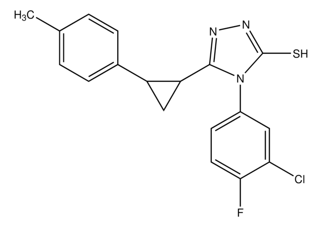 4-(3-Chloro-4-fluorophenyl)-5-(2-p-tolylcyclopropyl)-4H-1,2,4-triazole-3-thiol
