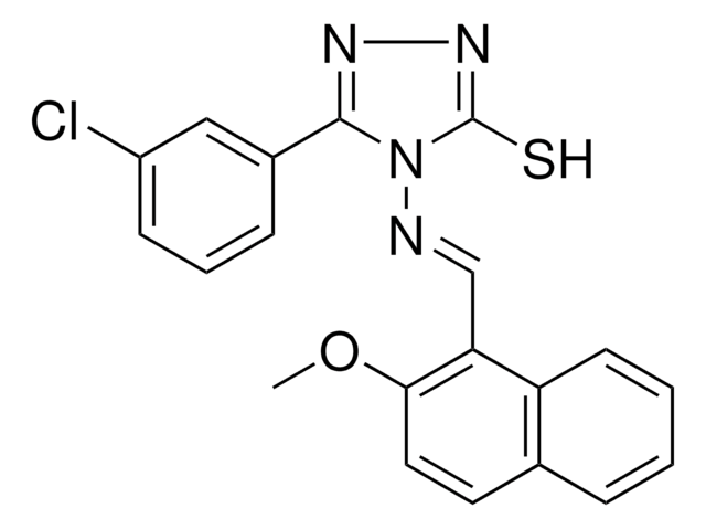 5-(3-CL-PHENYL)-4-(((2-MEO-1-NAPHTHYL)METHYLENE)AMINO)-4H-1,2,4-TRIAZOLE-3-THIOL AldrichCPR