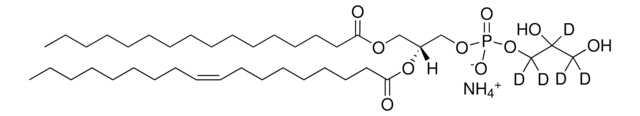 16:0-18:1 D5 PG 1-hexadecanoyl-2-(9Z-octadecenoyl)-sn-glycero-3-phospho-(1&#8242;-rac-glycerol-1&#8242;,1&#8242;,2&#8242;,3&#8242;,3&#8242;-d5) (ammonium salt), powder