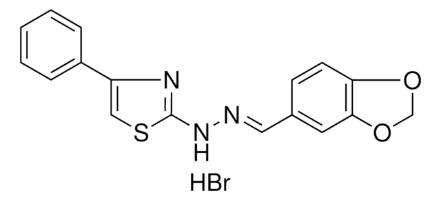 1,3-BENZODIOXOLE-5-CARBALDEHYDE (4-PH-1,3-THIAZOL-2-YL)HYDRAZONE HYDROBROMIDE AldrichCPR