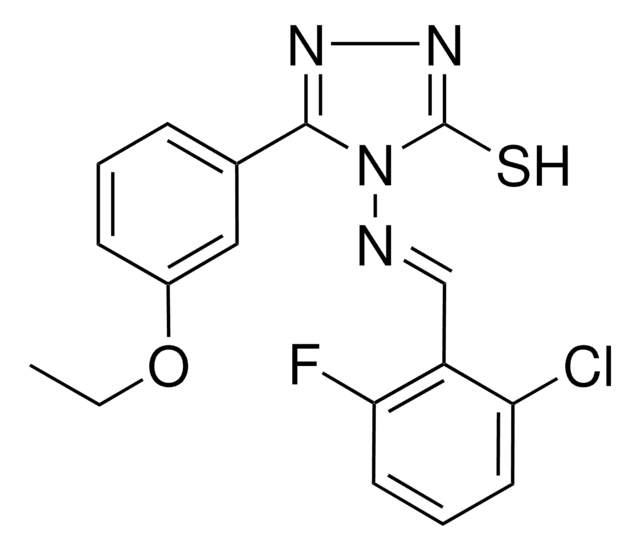 4-((2-CL-6-FLUOROBENZYLIDENE)AMINO)-5-(3-ETHOXYPHENYL)-4H-1,2,4-TRIAZOLE-3-THIOL AldrichCPR