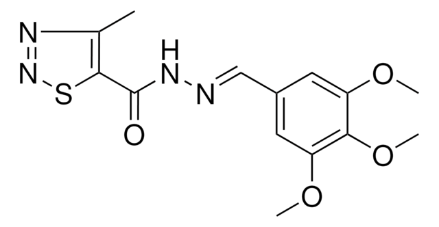 4-METHYL-N'-(3,4,5-TRIMETHOXYBENZYLIDENE)-1,2,3-THIADIAZOLE-5-CARBOHYDRAZIDE AldrichCPR