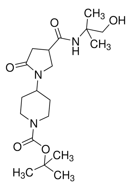 tert-Butyl 4-(4-{[(2-hydroxy-1,1-dimethylethyl)amino]carbonyl}-2-oxo-1-pyrrolidinyl)-1-piperidinecarboxylate AldrichCPR