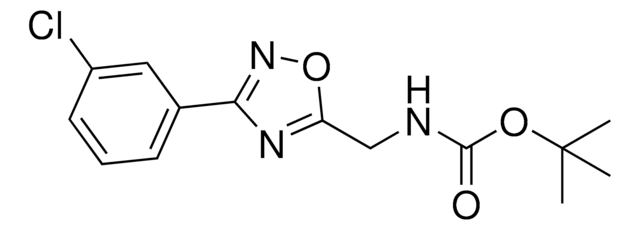 tert-Butyl (3-(3-chlorophenyl)-1,2,4-oxadiazol-5-yl)methylcarbamate AldrichCPR