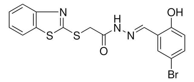 2-(BENZOTHIAZOL-2-YLSULFANYL)-ACETIC ACID (5-BR-2-HYDROXY-BENZYLIDENE)-HYDRAZIDE AldrichCPR