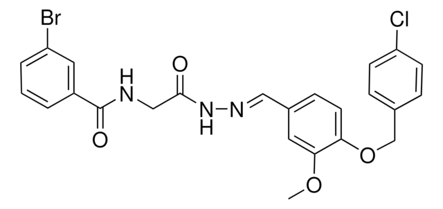 3-BROMO-N-[2-((2E)-2-{4-[(4-CHLOROBENZYL)OXY]-3-METHOXYBENZYLIDENE}HYDRAZINO)-2-OXOETHYL]BENZAMIDE AldrichCPR