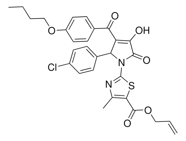 ALLYL 2-[3-(4-BUTOXYBENZOYL)-2-(4-CHLOROPHENYL)-4-HYDROXY-5-OXO-2,5-DIHYDRO-1H-PYRROL-1-YL]-4-METHYL-1,3-THIAZOLE-5-CARBOXYLATE AldrichCPR