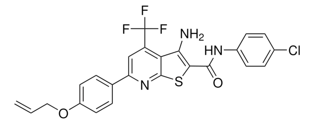 6-[4-(ALLYLOXY)PHENYL]-3-AMINO-N-(4-CHLOROPHENYL)-4-(TRIFLUOROMETHYL)THIENO[2,3-B]PYRIDINE-2-CARBOXAMIDE AldrichCPR