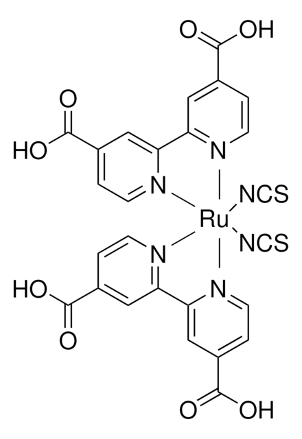 cis-Bis(isothiocyanato)bis(2,2&#8242;-bipyridyl-4,4&#8242;-dicarboxylato)ruthenium(II) 95% (NMR)