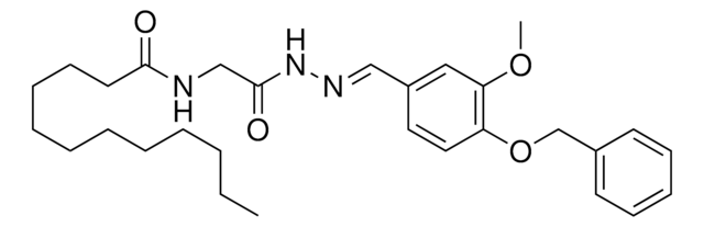 N-(2-(2-(4-(BENZYLOXY)-3-METHOXYBENZYLIDENE)HYDRAZINO)-2-OXOETHYL)DODECANAMIDE AldrichCPR
