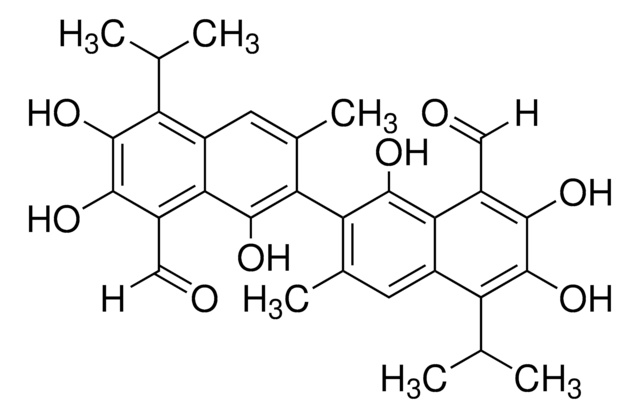 （±）-棉酚 来源于棉花种子 &#8805;95% (HPLC)