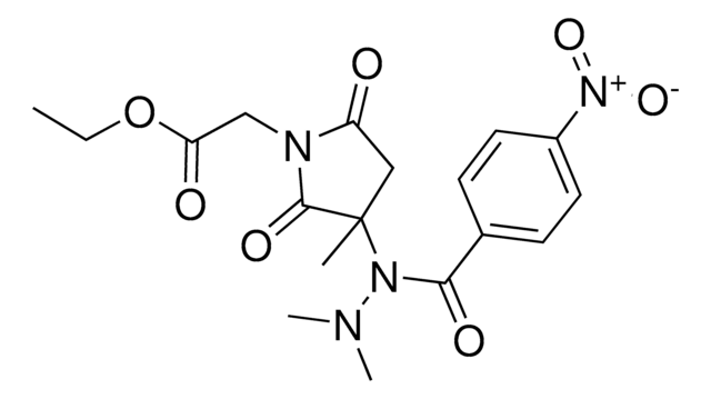Ethyl {3-[2,2-dimethyl-1-(4-nitrobenzoyl)hydrazino]-3-methyl-2,5-dioxo-1-pyrrolidinyl}acetate AldrichCPR
