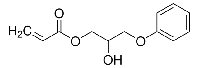 2-Hydroxy-3-phenoxypropyl acrylate contains 250&#160;ppm monomethyl ether hydroquinone as inhibitor