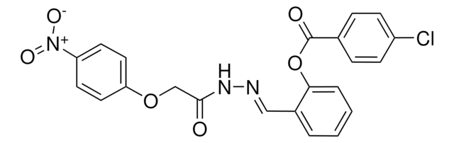 2-(2-((4-NITROPHENOXY)ACETYL)CARBOHYDRAZONOYL)PHENYL 4-CHLOROBENZOATE AldrichCPR