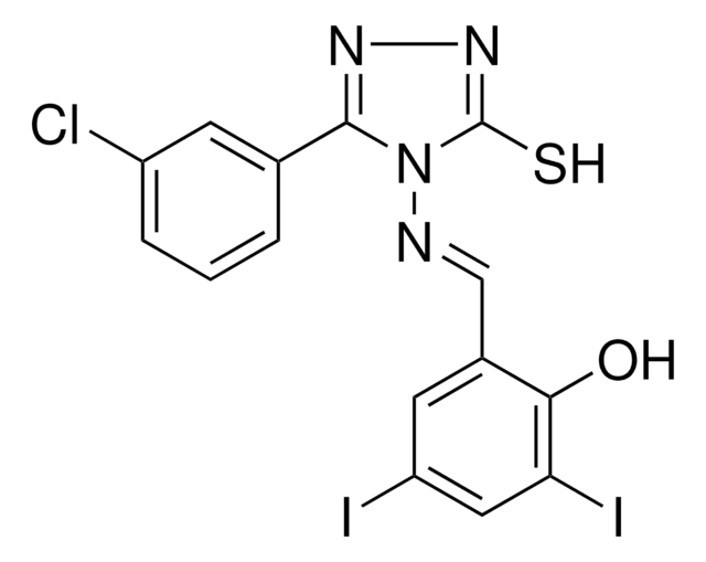 2-(((3-(3-CL-PHENYL)-5-MERCAPTO-4H-1,2,4-TRIAZOL-4-YL)IMINO)ME)-4,6-DIIODOPHENOL AldrichCPR