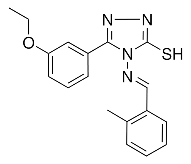 5-(3-ETHOXYPHENYL)-4-((2-METHYLBENZYLIDENE)AMINO)-4H-1,2,4-TRIAZOLE-3-THIOL AldrichCPR