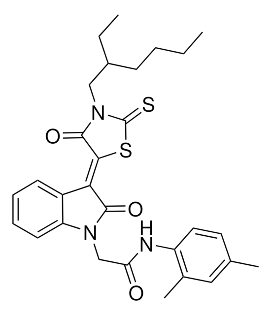 N-(2,4-DIMETHYLPHENYL)-2-{(3Z)-3-[3-(2-ETHYLHEXYL)-4-OXO-2-THIOXO-1,3-THIAZOLIDIN-5-YLIDENE]-2-OXO-2,3-DIHYDRO-1H-INDOL-1-YL}ACETAMIDE AldrichCPR