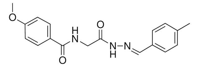 4-METHOXY-N-(2-(2-(4-METHYLBENZYLIDENE)HYDRAZINO)-2-OXOETHYL)BENZAMIDE AldrichCPR