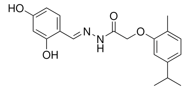 N'-(2,4-DIHYDROXYBENZYLIDENE)-2-(5-ISOPROPYL-2-METHYLPHENOXY)ACETOHYDRAZIDE AldrichCPR