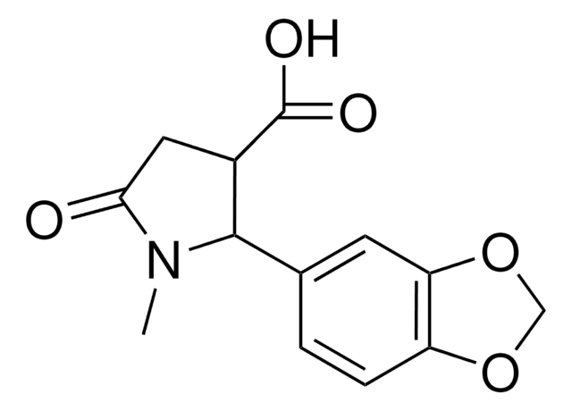 2-(1,3-BENZODIOXOL-5-YL)-1-METHYL-5-OXO-3-PYRROLIDINECARBOXYLIC ACID AldrichCPR