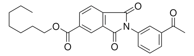 2-(3-AC-PH)-1,3-DIOXO-2,3-DIHYDRO-1H-ISOINDOLE-5-CARBOXYLIC ACID HEPTYL ESTER AldrichCPR