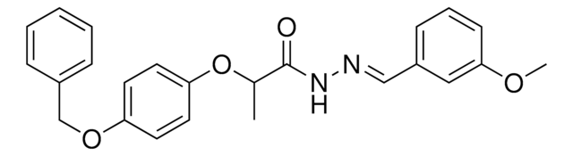 2-(4-(BENZYLOXY)PHENOXY)-N'-(3-METHOXYBENZYLIDENE)PROPANOHYDRAZIDE AldrichCPR
