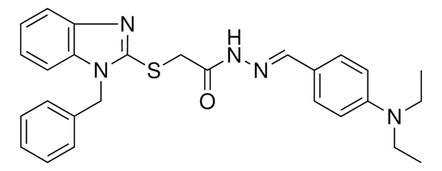 2-[(1-BENZYL-1H-BENZIMIDAZOL-2-YL)SULFANYL]-N'-{(E)-[4-(DIETHYLAMINO)PHENYL]METHYLIDENE}ACETOHYDRAZIDE AldrichCPR