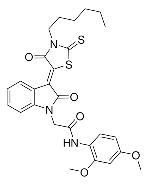 N-(2,4-DIMETHOXYPHENYL)-2-[(3Z)-3-(3-HEXYL-4-OXO-2-THIOXO-1,3-THIAZOLIDIN-5-YLIDENE)-2-OXO-2,3-DIHYDRO-1H-INDOL-1-YL]ACETAMIDE AldrichCPR