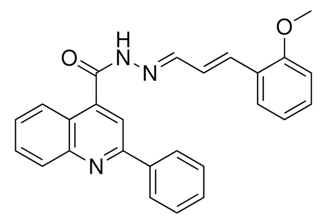 2-PHENYL-QUINOLINE-4-CARBOXYLIC ACID (3-(2-METHOXY-PHENYL)-ALLYLIDENE)-HYDRAZIDE AldrichCPR